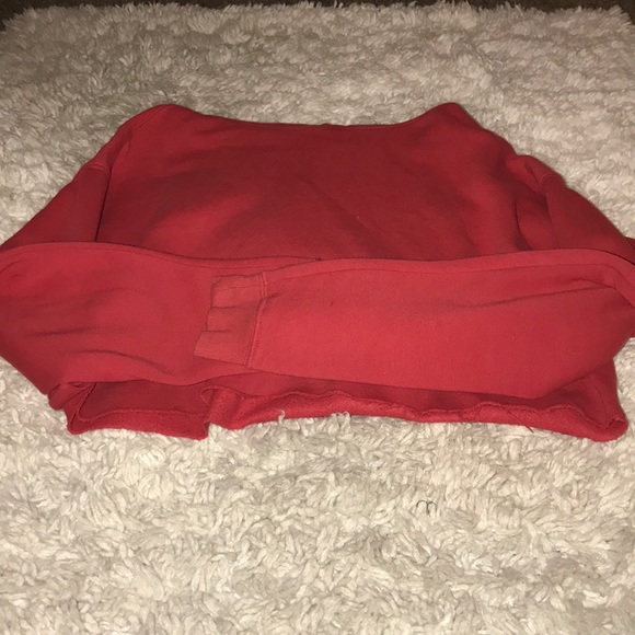 Cropped Red Hoodie (NEW) - Picture 3 of 3